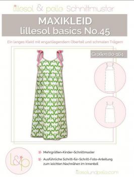 Papierschnittmuster - Maxikleid No. 45 - Kinder- Lillesol & Pelle